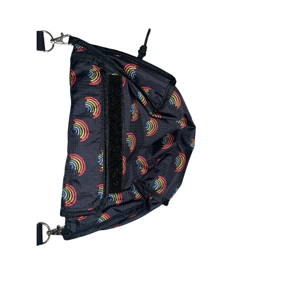 HUNTER Packable Crossbody Bag Mini Rainbow Print Dopamine Travel Festival Purse